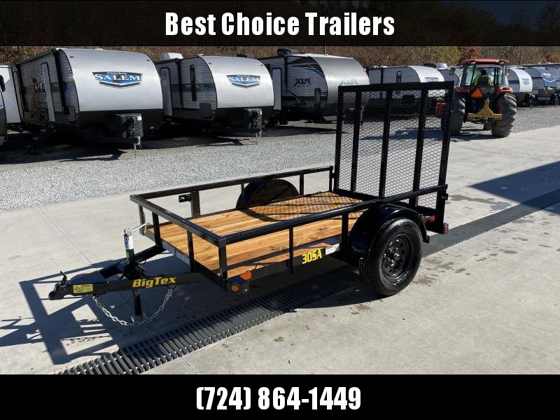 2023 Big Tex Trailers 30SA 5x8' Tube Top Landscape Utility Trailer 2995# GVW * 2X2" TUBE TOPRAIL * SETBACK JACK * (4) TIE DOWNS * LED LIGHTS * SPARE MOUNT 2023 Big Tex Trailers 30SA 5x8' Tube Top Landscape Utility Trailer 2995# GVW * 2X2" TUBE TOPRAIL * SETBACK JACK * (4) TIE DOWNS * LED LIGHTS * SPARE MOUNT