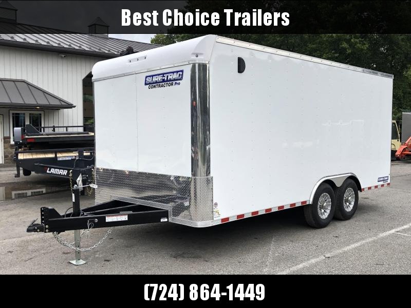 2021 Sure-Trac 8.5x18' Enclosed Contractor Pro 14000# GVW * HD CONSTRUCTION TRAILER * 7K AXLE UPGRADE * TORSION * SUPER DUTY RAMP W/ KNIFEEDGE * 16" RUBBER * BACKUP LIGHTS * 7' HEIGHT 2021 Sure-Trac 8.5x18' Enclosed Contractor Pro 14000# GVW * HD CONSTRUCTION TRAILER * 7K AXLE UPGRADE * TORSION * SUPER DUTY RAMP W/ KNIFEEDGE * 16" RUBBER * BACKUP LIGHTS * 7' HEIGHT