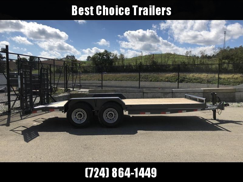 2020 Lamar 7x20' Equipment Trailer 14000# GVW * DELUXE OVERWIDTH RAMPS W/ HEAVY MESH * CHARCOAL POWDERCOAT * RUBRAIL/STAKE POCKETS/PIPE SPOOLS/D-RINGS * REM FENDERS * 12K JACK * CAST COUPLER * SPRING ASSIST * COLD WEATHER HARNESS * DIA PLATE DOVETAIL 2020 Lamar 7x20' Equipment Trailer 14000# GVW * DELUXE OVERWIDTH RAMPS W/ HEAVY MESH * CHARCOAL POWDERCOAT * RUBRAIL/STAKE POCKETS/PIPE SPOOLS/D-RINGS * REM FENDERS * 12K JACK * CAST COUPLER * SPRING ASSIST * COLD WEATHER HARNESS * DIA PLATE DOVETAIL