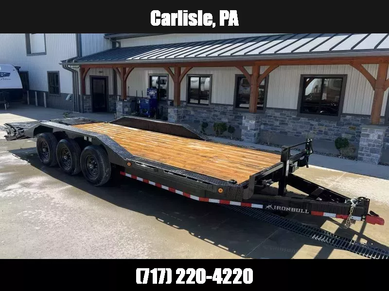 2026 Ironbull 102x24' Equipment Trailer 21000# GVW * TRIPLE AXLE * FULL WIDTH RAMPS * 102" DECK * DRIVE OVER FENDERS * 8" FRAME UPGRADE 1750184086