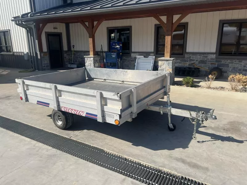 USED Triton Trailers 78X8.5 1880 GVW Utility Trailer * SLIDE IN RAMP * REMOVABLE SIDES * 