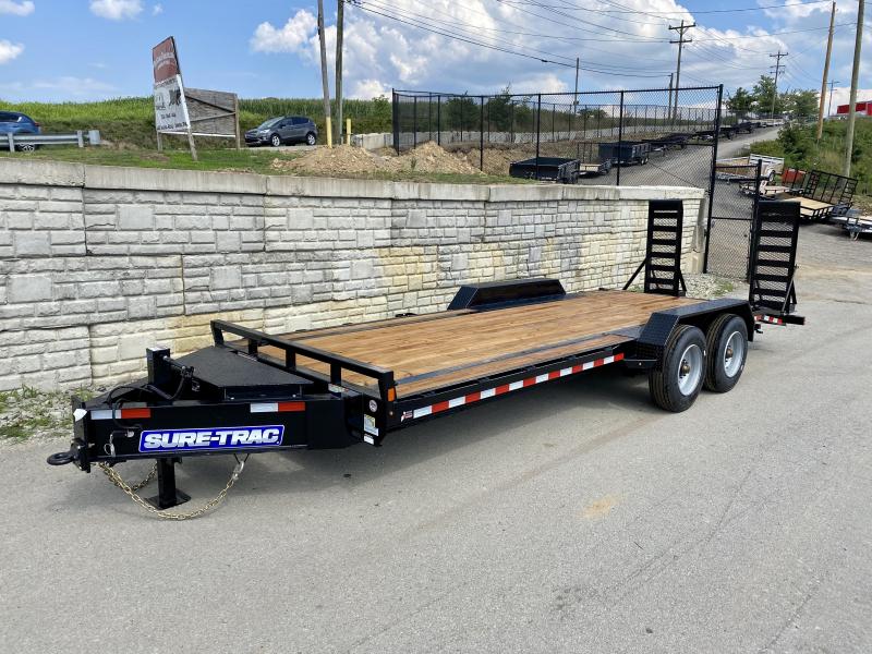 2021 Sure-Trac 7x22' Equipment Trailer 20000# GVW * 10000# AXLE UPGRADE * 17.5" 16-PLY RUBBER * OIL BATH HUBS * HD COUPLER * 12K JACK * RUBRAIL/STAKE POCKETS/D-RINGS * SPARE MOUNT * HD 4" CHANNEL STAND UP RAMPS W/ SPRING ASSIST * TOOLBOX 2021 Sure-Trac 7x22' Equipment Trailer 20000# GVW * 10000# AXLE UPGRADE * 17.5" 16-PLY RUBBER * OIL BATH HUBS * HD COUPLER * 12K JACK * RUBRAIL/STAKE POCKETS/D-RINGS * SPARE MOUNT * HD 4" CHANNEL STAND UP RAMPS W/ SPRING ASSIST * TOOLBOX