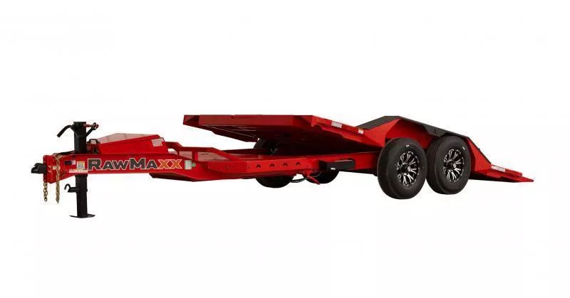 2026 RawMaxx 102x22' Gravity Tilt Equipment Trailer 16000# * 8000# AXLES * 102" DECK/DRIVE OVER'S * 16+6 SPLIT DECK * 8" I-BEAM FRAME * HYDRAULIC CONTROL VALVE * TORSION SUSPENSION * TOOLBOX * WINCH PLATE+ROLLER * DEXTER'S * RUBRAIL/POCKETS/D-RING/X-TRACK