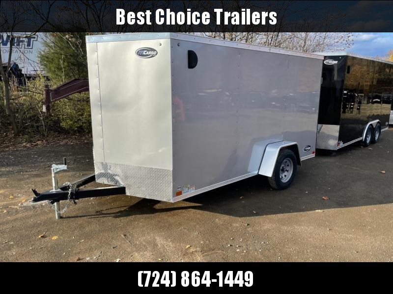 2023 ITI Cargo 7x12' Enclosed Cargo Trailer 2990# GVW * CHARCOAL EXTERIOR * .030 SEMI-SCREWLESS * 1 PC ROOF * 3/8" WALLS * 3/4" FLOOR * 16" STONEGUARD * HIGH GLOSS PAINTED FRAME 2023 ITI Cargo 7x12' Enclosed Cargo Trailer 2990# GVW * CHARCOAL EXTERIOR * .030 SEMI-SCREWLESS * 1 PC ROOF * 3/8" WALLS * 3/4" FLOOR * 16" STONEGUARD * HIGH GLOSS PAINTED FRAME