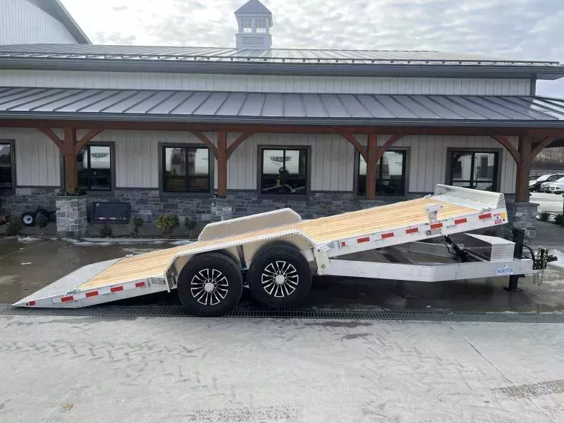 2026 Nordtek 7x22' Aluminum Power Tilt Equipment Trailer 14000# GVW * POWER TILT * ALUMINUM TOOLBOX * 8" CHANNEL TONGUE FRAME * ALUMINUM WHEELS * 12K DROP JACK * ADJUSTABLE COUPLER * 4" CHANNEL CROSSMEMBERS