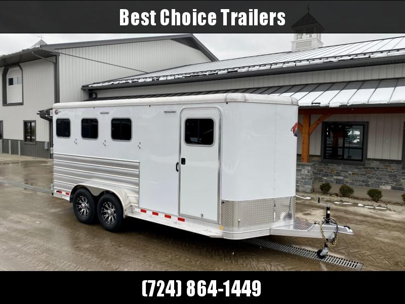 2021 Kiefer Built All Aluminum Genesis 3-Horse Slant Load Trailer 14000# GVW * SPARE TIRE * DRESSING ROOM * LOADING LIGHTS * DIVIDER 2021 Kiefer Built All Aluminum Genesis 3-Horse Slant Load Trailer 14000# GVW * SPARE TIRE * DRESSING ROOM * LOADING LIGHTS * DIVIDER