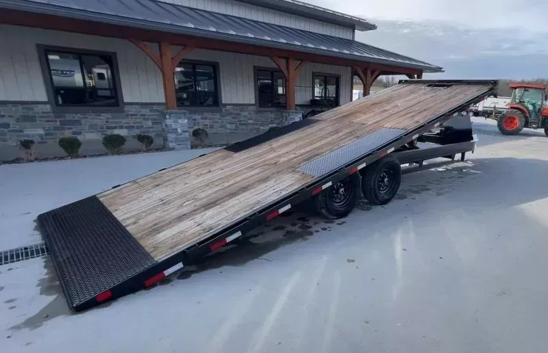 2026 Big Tex Trailers 14OT 102x24' Power Tilt Deckover Trailer 14000# GVW * 10" I-BEAM FRAME * SCISSOR HOIST * SPARE MONUT * WINCH PLATE