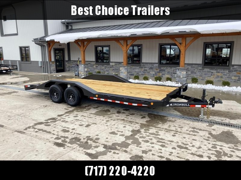 2021 Ironbull 102"x20' Buggy Hauler Car Trailer 9990# GVW * 102" DECK * DRIVE OVER FENDERS * 16" O.C. FLOOR * 6" CHANNEL TONGUE/FRAME * CHANNEL C/M * RUBRAIL/STAKE POCKETS/PIPE SPOOLS/D-RINGS * ADJUSTABLE COUPLER * DROP LEG JACK * DEXTER'S 2021 Ironbull 102"x20' Buggy Hauler Car Trailer 9990# GVW * 102" DECK * DRIVE OVER FENDERS * 16" O.C. FLOOR * 6" CHANNEL TONGUE/FRAME * CHANNEL C/M * RUBRAIL/STAKE POCKETS/PIPE SPOOLS/D-RINGS * ADJUSTABLE COUPLER * DROP LEG JACK * DEXTER'S