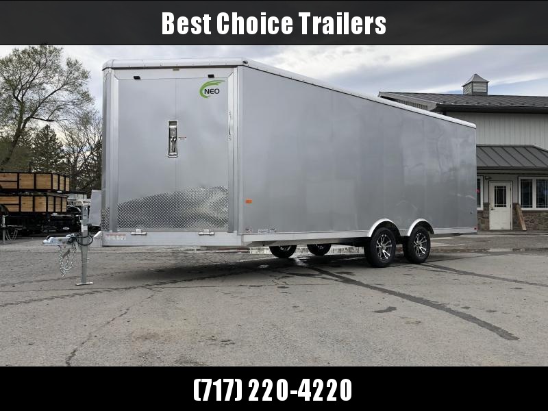 2020 NEO 8.5x20' NMS Aluminum Enclosed All Sport Car Hauler Trailer 7000# GVW * FINISHED WALLS * ALUMINUM WHEELS * ROUND TOP 2020 NEO 8.5x20' NMS Aluminum Enclosed All Sport Car Hauler Trailer 7000# GVW * FINISHED WALLS * ALUMINUM WHEELS * ROUND TOP
