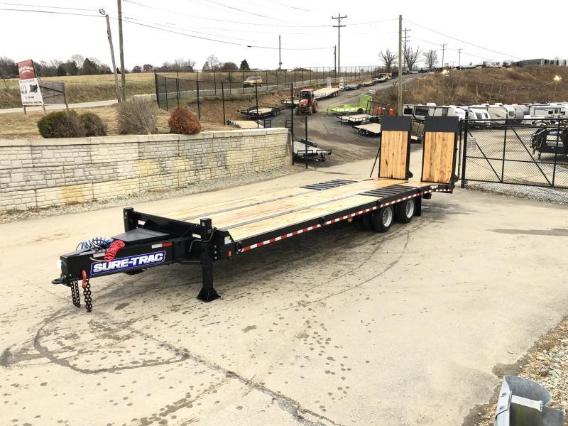 2025 Sure-Trac 102x31' HD Air Brake Deckover Trailer 49000# GVW * DEXTER 22500# AXLES * 2-SPEED DUAL 50K JACKS * HI-TENSILE CONSTRUCTION * TRACTION BARS * EPOXY PRIMER / URETHANE TOPCOAT * 2" OAK DECK * HUTCH 9700 SUSPENSION * (12) 1" D-RINGS