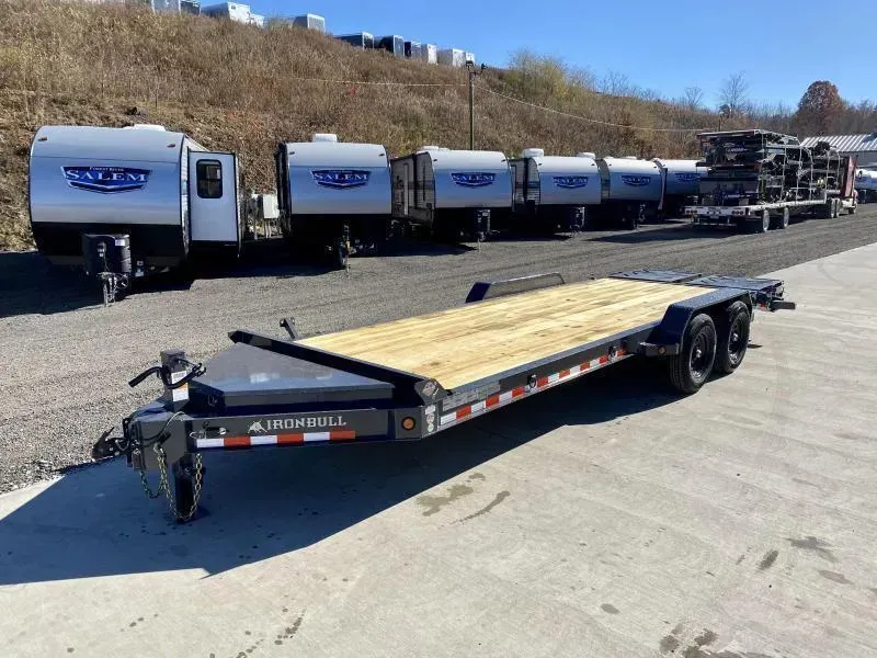 2026 Iron Bull 7x20' Equipment Trailer 14000# GVW * FULL WIDTH RAMPS * 8" I-BEAM FRAME * OVERSIZE TOOLBOX * DEXTER AXLES * HD COUPLER