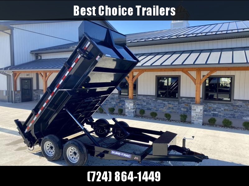 2022 Sure-Trac 7x12' Dump Trailer 9900# GVW * DUAL PISTON * 2' SIDES * UNDERMOUNT RAMPS * COMBO GATE * 7K DROP LEG JACK * FRONT/REAR BULKHEAD * INTEGRATED KEYWAY * SPARE MOUNT * DOUBLE BROKE FENDERS * 4" TUBE BEDFRAME * TRIPLE TUBE TONGUE * CLEARANCE 2022 Sure-Trac 7x12' Dump Trailer 9900# GVW * DUAL PISTON * 2' SIDES * UNDERMOUNT RAMPS * COMBO GATE * 7K DROP LEG JACK * FRONT/REAR BULKHEAD * INTEGRATED KEYWAY * SPARE MOUNT * DOUBLE BROKE FENDERS * 4" TUBE BEDFRAME * TRIPLE TUBE TONGUE * CLEARANCE