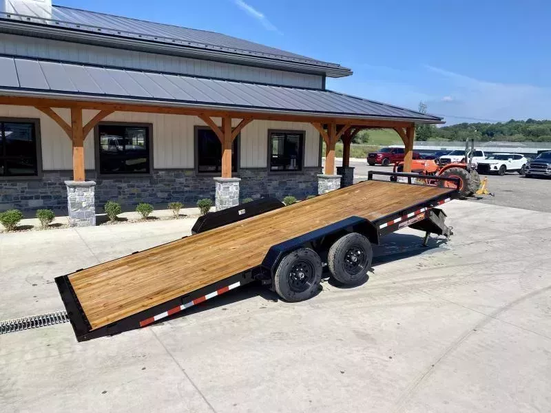 2026 H&H 7x20' Power Tilt Car Hauler Trailer 9990# GVW * POWER TILT * DUAL TOOLBOXES * 6" FRAME * DROP JACK * INTEGRATED TAIL LIGHTS * CHANNEL C/M