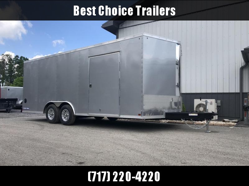 2021 Sure-Trac 8.5x24' Enclosed Car Trailer 9900# GVW * SILVER * 7K DROP LEG JACK * SCREWLESS EXTERIOR 2021 Sure-Trac 8.5x24' Enclosed Car Trailer 9900# GVW * SILVER * 7K DROP LEG JACK * SCREWLESS EXTERIOR
