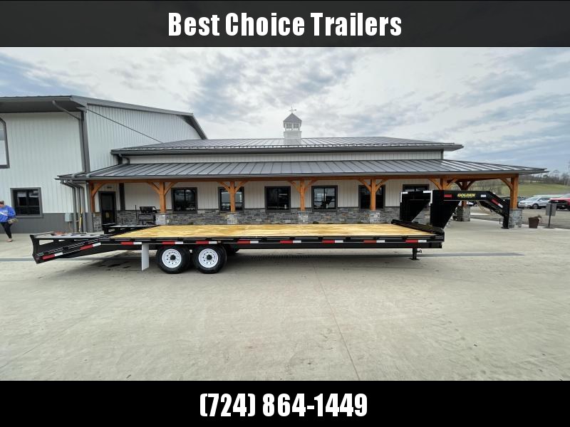 2022 Golden by Corn Pro 102x30' Beavertail Gooseneck Deckover Trailer 14000# GVW * WEDGE FLIPOVER RAMPS + SPRING ASSIST * RUBRAIL/STAKE POCKETS * SPARE TIRE MOUNT * 12K DROP LEG JACK * MUDFLAPS * CHAIN TRAY * CLEARANCE 2022 Golden by Corn Pro 102x30' Beavertail Gooseneck Deckover Trailer 14000# GVW * WEDGE FLIPOVER RAMPS + SPRING ASSIST * RUBRAIL/STAKE POCKETS * SPARE TIRE MOUNT * 12K DROP LEG JACK * MUDFLAPS * CHAIN TRAY * CLEARANCE