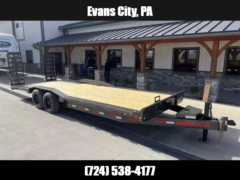 2026 MAXXD 102x24' H8X HD Equipment Trailer 17500# GVW * 8000# AXLES * STAND UP DELUXE RAMPS * RUBRAIL/STAKE POCKETS/D-RINGS * 17.5" 18-PLY RUBBER * 12" O.C. CROSSMEMBERS * WINCH PLATE * EXTRA D-RINGS * 8" CHANNEL TONGUE/FRAME * TOOLBOX 1756774424