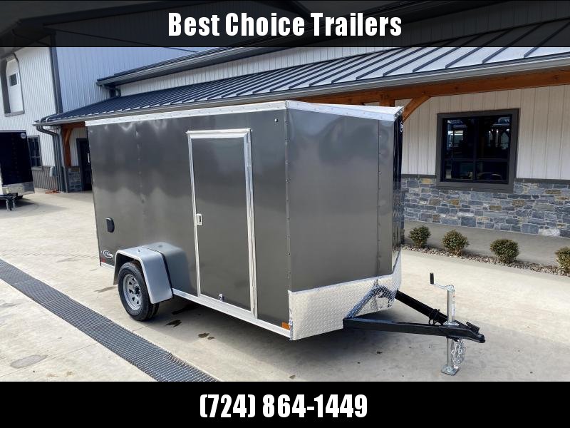 2022 ITI Cargo 6x12' Enclosed Cargo Trailer 2990# GVW * SLANT V-NOSE * SILVER EXTERIOR * .030 SEMI-SCREWLESS * 1 PC ROOF * 3/8" WALLS * 3/4" FLOOR * 16" STONEGUARD * HIGH GLOSS PAINTED FRAME 2022 ITI Cargo 6x12' Enclosed Cargo Trailer 2990# GVW * SLANT V-NOSE * SILVER EXTERIOR * .030 SEMI-SCREWLESS * 1 PC ROOF * 3/8" WALLS * 3/4" FLOOR * 16" STONEGUARD * HIGH GLOSS PAINTED FRAME