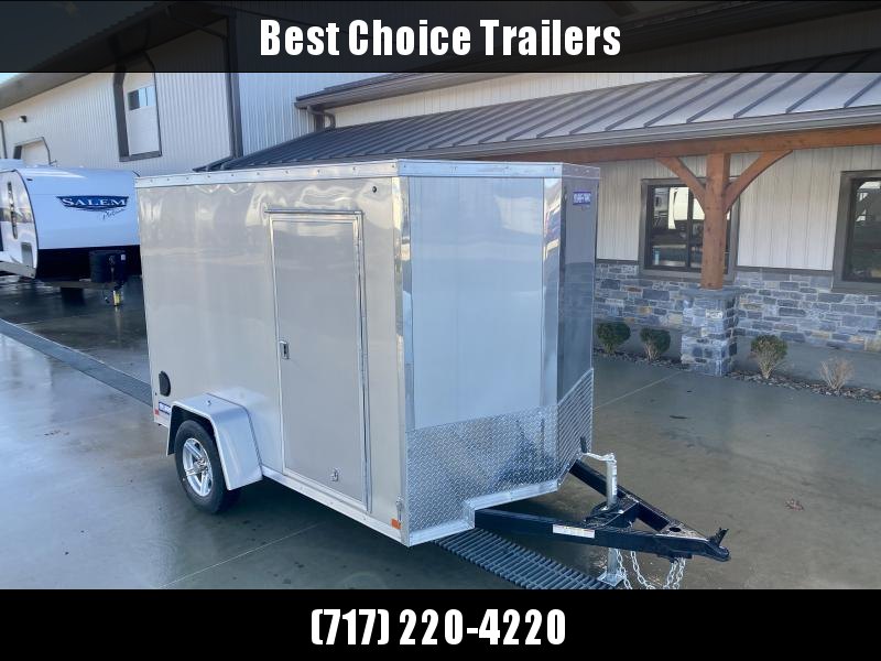 2023 Sure-Trac 6x10' Pro Series Enclosed Cargo Trailer 2990# GVW * SILVER EXTERIOR * V-NOSE * RAMP * .030 SCREWLESS EXTERIOR * ALUMINUM WHEELS * 1 PC ROOF * 4" TUBE FRAME * 16" O.C. WALLS * TUBE STUDS * CEILING LINER * RV DOOR 2023 Sure-Trac 6x10' Pro Series Enclosed Cargo Trailer 2990# GVW * SILVER EXTERIOR * V-NOSE * RAMP * .030 SCREWLESS EXTERIOR * ALUMINUM WHEELS * 1 PC ROOF * 4" TUBE FRAME * 16" O.C. WALLS * TUBE STUDS * CEILING LINER * RV DOOR