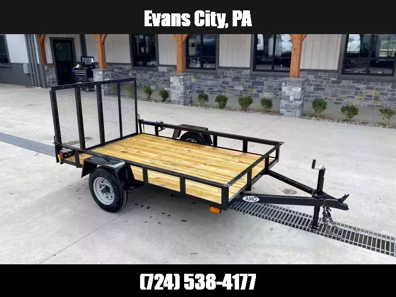 2026 AMO 5x8' Angle Iron Utility Landscape Trailer 2200# GVW * GATE * A-FRAME TONGUE * A-FRAME JACK * 2" BALL 1761768291