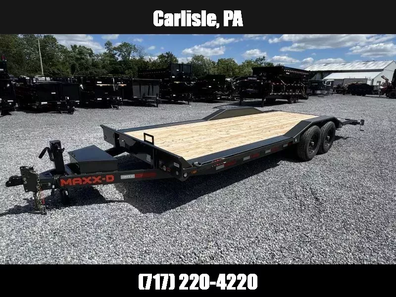 2026 MAXXD 102x24 Car Hauler Trailer 14000# GVW * METALLIC GREY * TOOLBOX * STABILIZER JACKS * DEXTER AXLES * WINCH PLATE * RUBRAIL/STAKE POCKETS 1764262938