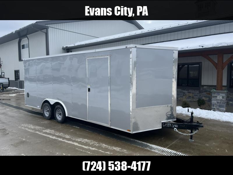 2025 Quality 8.5x26' Enclosed Car Hauler Trailer 9990# GVW * RED EXTERIOR * HD RAMP DOOR * PLYWOOD WALLS & FLOORS * TUBE WALL AND CEILING STUDS * LED LIGHTS * 16" O.C. WALL AND FLOORS * RV DOOR * V-NOSE 1750183931