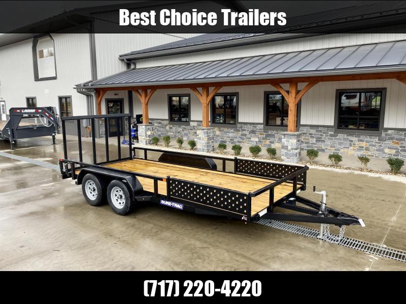 2024 Sure-Trac 7x14' Tube Top ATV Side Ramps Utility Landscape Trailer 7000# GVW 1705112212