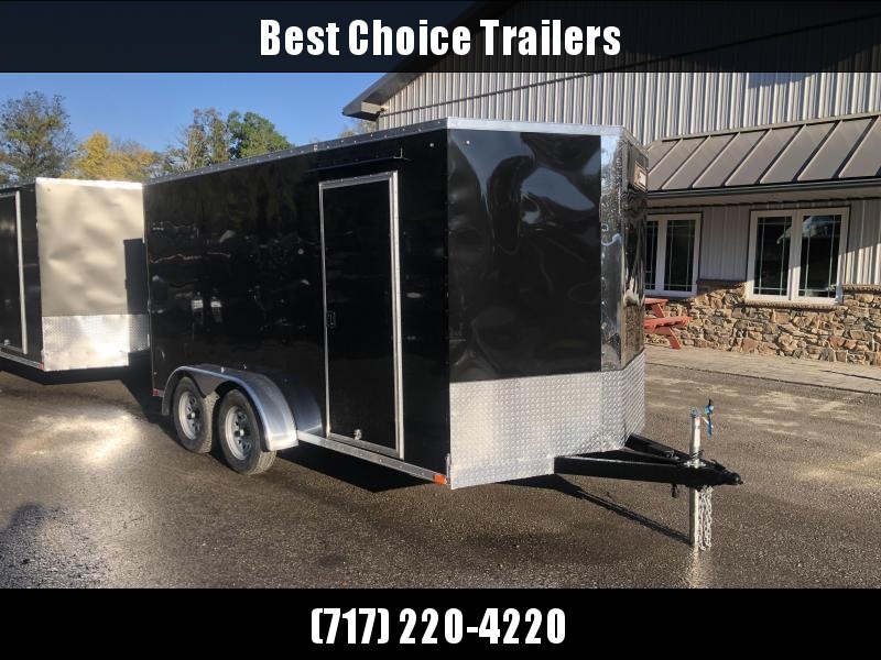 2023 ITI Cargo 7x16' Enclosed Cargo Trailer 7000# GVW * BLACK EXTERIOR * .030 SEMI-SCREWLESS * 1 PC ROOF * 6'6" INTERIOR * 3/8" WALLS * 3/4" FLOOR * 24" STONEGUARD * HIGH GLOSS PAINTED FRAME * RV DOOR 2023 ITI Cargo 7x16' Enclosed Cargo Trailer 7000# GVW * BLACK EXTERIOR * .030 SEMI-SCREWLESS * 1 PC ROOF * 6'6" INTERIOR * 3/8" WALLS * 3/4" FLOOR * 24" STONEGUARD * HIGH GLOSS PAINTED FRAME * RV DOOR