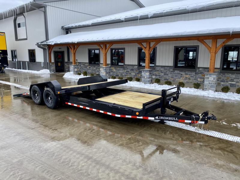 NEW Ironbull 7x16+6 Gravity Tilt Equipment Trailer 14000# TORSION * STOP VALVE * SUPER LOW LOAD ANGLE * CLEARANCE