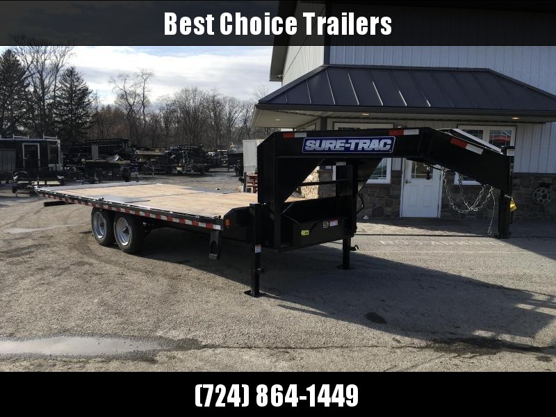 2021 Sure-Trac 102x24' Gooseneck Power Tilt Deckover 17600# GVW * SCISSOR HOIST * 8000# AXLES * 17.5" 16-PLY TIRES * WINCH PLATE * OAK DECK * DUAL HYDRAULIC JACKS * 4X4X1/4" TUBE BED RUNNERS * DUAL PISTON * 10" I-BEAM * RUBRAIL/STAKE POCKETS/PIPE SPOOLS/8 2021 Sure-Trac 102x24' Gooseneck Power Tilt Deckover 17600# GVW * SCISSOR HOIST * 8000# AXLES * 17.5" 16-PLY TIRES * WINCH PLATE * OAK DECK * DUAL HYDRAULIC JACKS * 4X4X1/4" TUBE BED RUNNERS * DUAL PISTON * 10" I-BEAM * RUBRAIL/STAKE POCKETS/PIPE SPOOLS/8