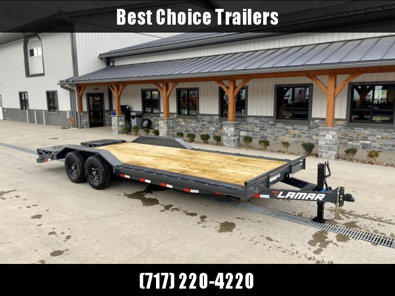 2022 Lamar 102x22' Equipment Trailer 14000# GVW * FULL WIDTH RAMPS * CHARCOAL * 102" DECK * DRIVE OVER FENDERS * CHARCOAL * D-RINGS * CLEARANCE 2022 Lamar 102x22' Equipment Trailer 14000# GVW * FULL WIDTH RAMPS * CHARCOAL * 102" DECK * DRIVE OVER FENDERS * CHARCOAL * D-RINGS * CLEARANCE