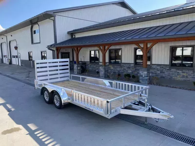 2026 Sure Trac 7x16' Aluminum ATV Utility Landscape Trailer 7000# GVW * ATV RAMPS * ALUMINUM WHEELS * REAR GATE * SIDE LOAD RAMPS