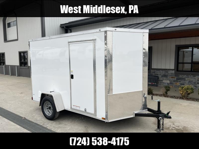 2025 Xtreme Cargo 6x10' Enclosed Cargo Trailer 2990# GVW * 6'3" HEIGHT * 16" FLOOR CROSSMEMBERS * WHITE EXTERIOR * .080 POLYCOR SEMI-SCREWLESS * RV DOOR * PLYWOOD WALLS AND FLOOR * TUBE STUDS 1750183929