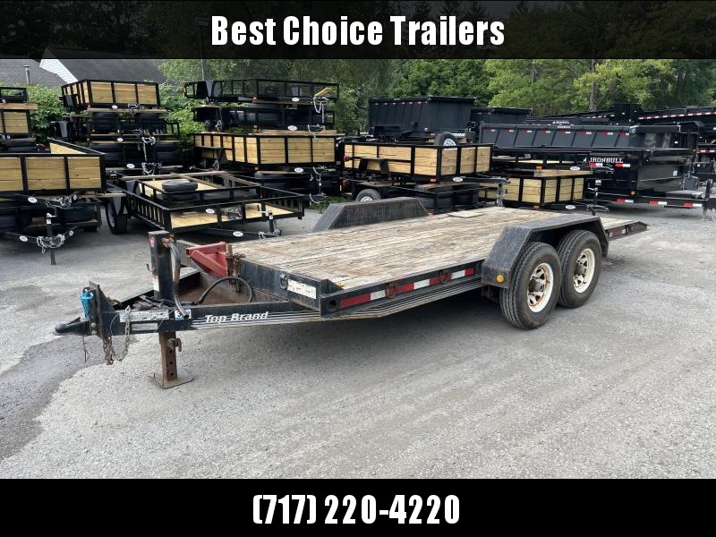 USED 2011 Top Brand 7x18' Gravity Tilt Equipment Trailer 14000# GVW USED 2011 Top Brand 7x18' Gravity Tilt Equipment Trailer 14000# GVW