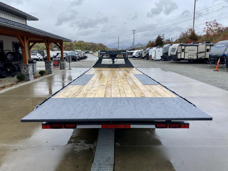 2025 Lamar 102x26' Gooseneck Deckover Power Tilt Trailer 21000# GVW * TRIPLE 7000# AXLES * SCISSOR HOIST UPGRADE * SPARE TIRE * FRONT TOOLBOX * CHARCOAL POWDERCOAT * 10" I-BEAM FRAME+NECK * 6" CHANNEL BED RUNNER * WINCH PLATE * DUAL JACKS jzoKKutsh04p