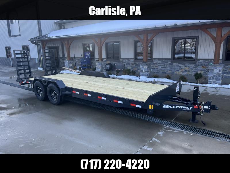 2025 Hillcrest Trailers 7x18 Equipment Trailer 14000 GVW * HD RAMPS * D-RINGS/STAKE POCKETS * ADJUSTABLE COUPLER * 12K JACK * CHARCOAL POWDER COAT 1750183930