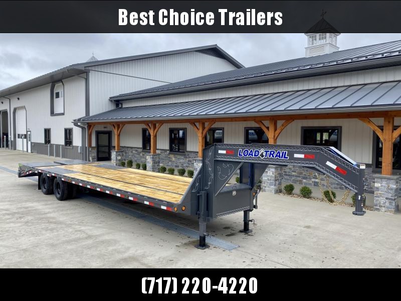 2021 Load Trail 102x32' Gooseneck Beavertail Deckover Trailer 30000# GVW * FULL WIDTH RAMPS (STAND UP OR FLIPOVER) * 15K DEXTER AXLES * EOH BRAKES * 25K JACKS * HDSS SUSPENSION * 17.5" RUBBER * SPARE TIRE * 12"/22# I-BEAM FRAME * PIERCED FRAME * PRIMER * 2021 Load Trail 102x32' Gooseneck Beavertail Deckover Trailer 30000# GVW * FULL WIDTH RAMPS (STAND UP OR FLIPOVER) * 15K DEXTER AXLES * EOH BRAKES * 25K JACKS * HDSS SUSPENSION * 17.5" RUBBER * SPARE TIRE * 12"/22# I-BEAM FRAME * PIERCED FRAME * PRIMER *