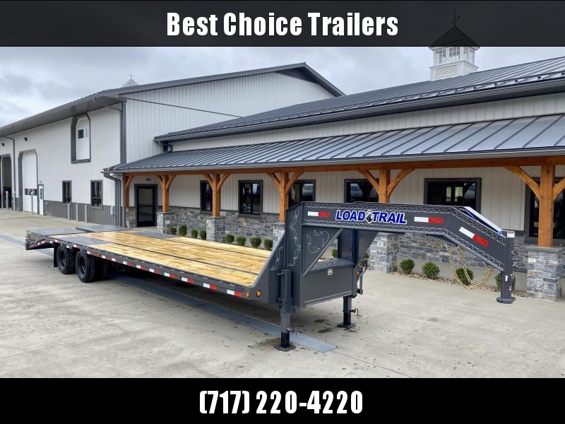 2021 Load Trail 102x32' Gooseneck Beavertail Deckover Trailer 30000# GVW * FULL WIDTH RAMPS (STAND UP OR FLIPOVER) * 15K DEXTER AXLES * EOH BRAKES * 25K JACKS * HDSS SUSPENSION * 17.5" RUBBER * SPARE TIRE * 12"/22# I-BEAM FRAME * PIERCED FRAME * PRIMER * 2021 Load Trail 102x32' Gooseneck Beavertail Deckover Trailer 30000# GVW * FULL WIDTH RAMPS (STAND UP OR FLIPOVER) * 15K DEXTER AXLES * EOH BRAKES * 25K JACKS * HDSS SUSPENSION * 17.5" RUBBER * SPARE TIRE * 12"/22# I-BEAM FRAME * PIERCED FRAME * PRIMER *
