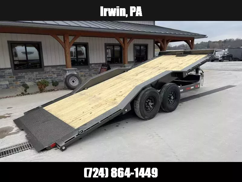 2026 MAXX-D 102x20 Equipment Trailer 14000 GVW * TORSION SUSPENSION * WIRELESS REMOTE * 8" CHANNEL TONGUE AND FRAME * FULL DECK TILT * TOOLBOX AND TOOL TRAY * WINCH PLATE * 14-PLY TIRES * 102" DECK/DRIVE OVER FENDERS 1761621680