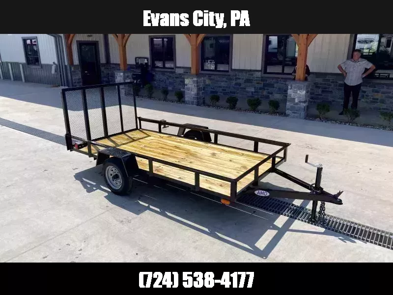 2026 AMO 5x10' Angle Iron Utility Landscape Trailer 2200# GVW * GATE * A-FRAME TONGUE * A-FRAME JACK * 2" BALL 1761685866