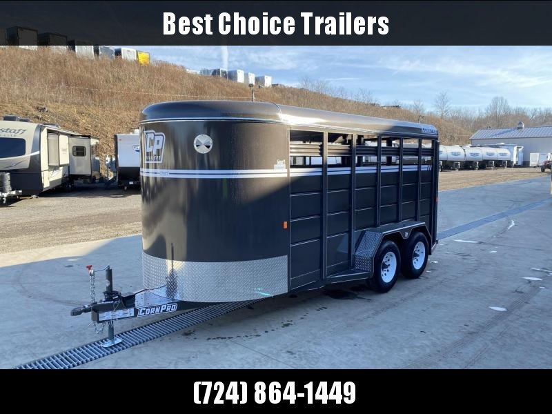 2021 Corn Pro 16' Livestock Trailer 7000# GVW * BEIGE * TORSION SUSPENSION * DEXTER AXLES * 225/75/R15 8-PLY TIRES * HD FENDERS * CENTER AND REAR SLAM GATES * 4" CHANNEL TONGUE * URETHANE PAINT * KILN DRIED LUMBER 2021 Corn Pro 16' Livestock Trailer 7000# GVW * BEIGE * TORSION SUSPENSION * DEXTER AXLES * 225/75/R15 8-PLY TIRES * HD FENDERS * CENTER AND REAR SLAM GATES * 4" CHANNEL TONGUE * URETHANE PAINT * KILN DRIED LUMBER