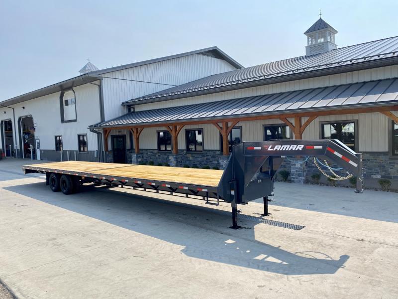 2021 Lamar 102x40' Gooseneck Deckover Trailer 22000# GVW * 12" I-BEAM * 8' SLIDE OUT RAMPS * DUAL JACKS * SPARE TIRE * CHARCOAL 2021 Lamar 102x40' Gooseneck Deckover Trailer 22000# GVW * 12" I-BEAM * 8' SLIDE OUT RAMPS * DUAL JACKS * SPARE TIRE * CHARCOAL