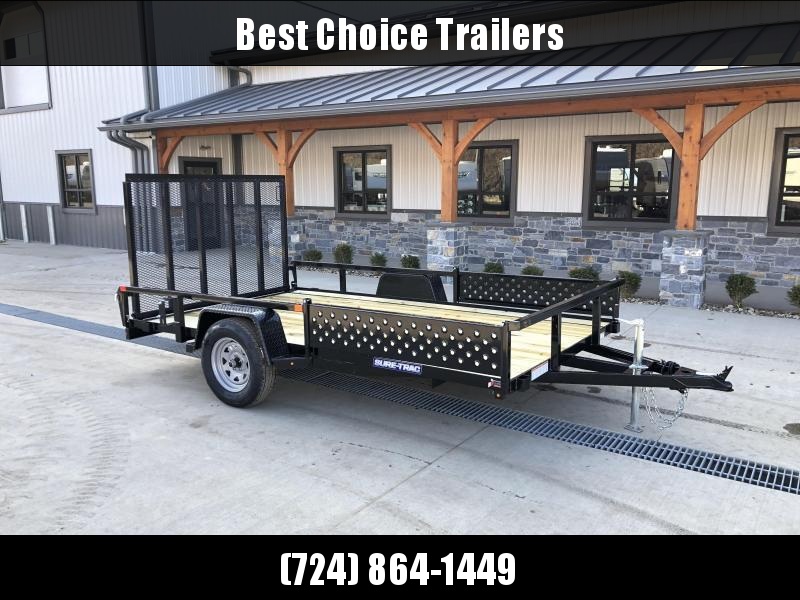 2023 Sure-Trac 7x12' ATV Utility Landscape Trailer 2990# GVW * 2" TUBE TOP RAIL * ATV RAMPS * FULL WRAP TONGUE * 2X2" TUBE GATE C/M + SPRING ASSIST + FOLD FLAT * SPARE MOUNT * PROTECTED WIRING * SET BACK JACK * TRIPLE TUBE TONGUE * STAKE POCKETS * BULLET 2023 Sure-Trac 7x12' ATV Utility Landscape Trailer 2990# GVW * 2" TUBE TOP RAIL * ATV RAMPS * FULL WRAP TONGUE * 2X2" TUBE GATE C/M + SPRING ASSIST + FOLD FLAT * SPARE MOUNT * PROTECTED WIRING * SET BACK JACK * TRIPLE TUBE TONGUE * STAKE POCKETS * BULLET