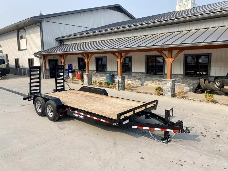 2025 Sure-Trac 7x20' Equipment Trailer 14000# GVW * 12K JACK * 4" CHANNEL RAMPS w/ SPRING ASSIST * RUBRAIL/STAKE POCKETS/D-RINGS * HD FENDERS * ADJUSTABLE CAST COUPLER * SPARE MOUNT * SEALED HARNESS