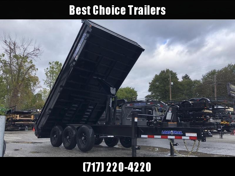2021 Load Trail 8x16' Deckover Dump Trailer 21000# GVW * 4' SIDES * OVERSIZE 6X21" SCISSOR HOIST * 10" I-BEAM FRAME * TARP KIT * 3-WAY GATE * 12K JACK * 6" TUBE BED FRAME * 110V CHARGER * 10GA SIDES/FLOOR * INTEGRATED KEYWAY * POWDER PRIMER * DEXTER'S 2021 Load Trail 8x16' Deckover Dump Trailer 21000# GVW * 4' SIDES * OVERSIZE 6X21" SCISSOR HOIST * 10" I-BEAM FRAME * TARP KIT * 3-WAY GATE * 12K JACK * 6" TUBE BED FRAME * 110V CHARGER * 10GA SIDES/FLOOR * INTEGRATED KEYWAY * POWDER PRIMER * DEXTER'S