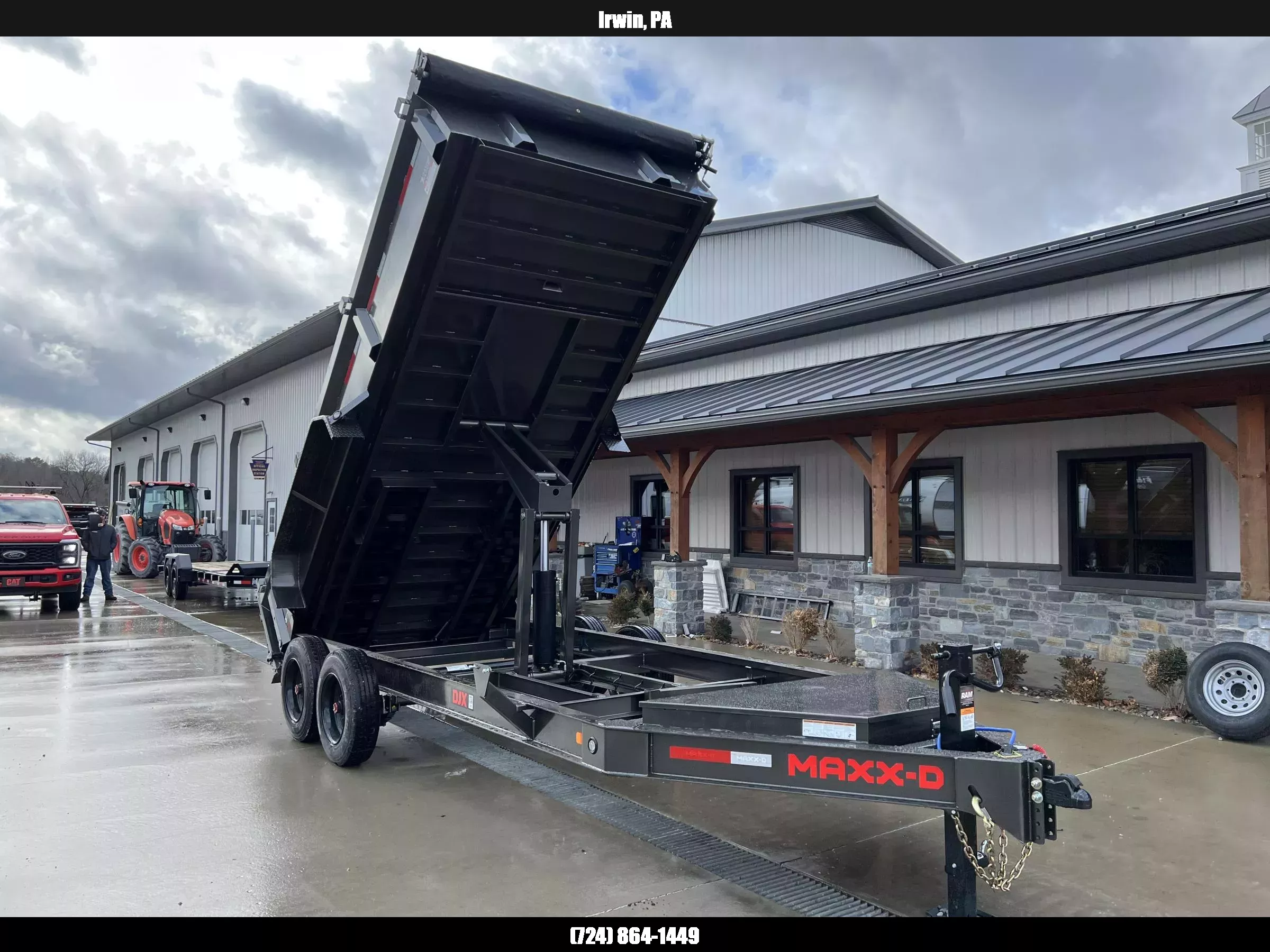 2026 MAXXD 7x16' DJX Dump Trailer 16000# GVW * 7GA FLOOR * DEXTER