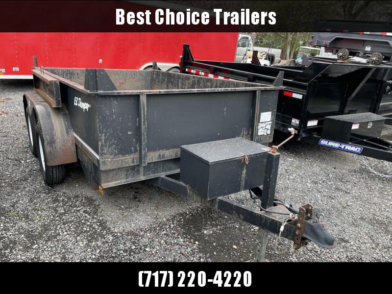 USED EZ Dumper 6x10' Dump Trailer 7000# GVW * RAMPS * 6" TUBE FRAME * OVERSIZE PISTON USED EZ Dumper 6x10' Dump Trailer 7000# GVW * RAMPS * 6" TUBE FRAME * OVERSIZE PISTON