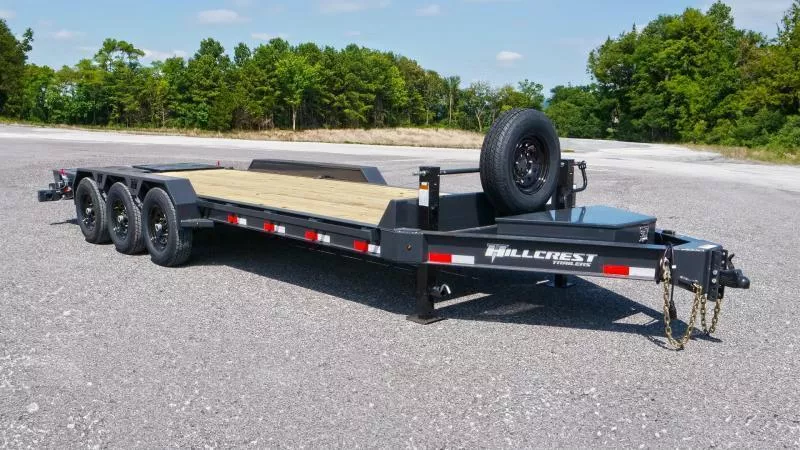 2026 Hillcrest Trailers 7x22 Equipment Trailer 21000 GVW * TRIPLE AXLE * FULL WIDTH RAMPS * OVERSIZE TOOLBOX * DUAL JACKS * I-BEAM FRAME * D-RINGS/RUBRAIL/STAKE POCKETS * HD ADJUSTABLE COUPLER 