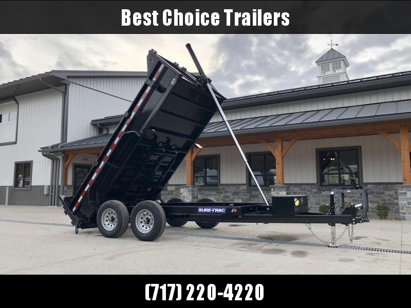 2023 Sure-Trac 6x10' Dump Trailer 9900# GVW * TELESCOPIC HOIST UPGRADE * ADJUSTABLE COUPLER * UNDERMOUNT RAMPS * COMBO GATE * 7K DROP LEG JACK * FRONT/REAR BULKHEAD * INTEGRATED KEYWAY * SPARE MOUNT * HD FENDERS * 4" TUBE BEDFRAME 2023 Sure-Trac 6x10' Dump Trailer 9900# GVW * TELESCOPIC HOIST UPGRADE * ADJUSTABLE COUPLER * UNDERMOUNT RAMPS * COMBO GATE * 7K DROP LEG JACK * FRONT/REAR BULKHEAD * INTEGRATED KEYWAY * SPARE MOUNT * HD FENDERS * 4" TUBE BEDFRAME