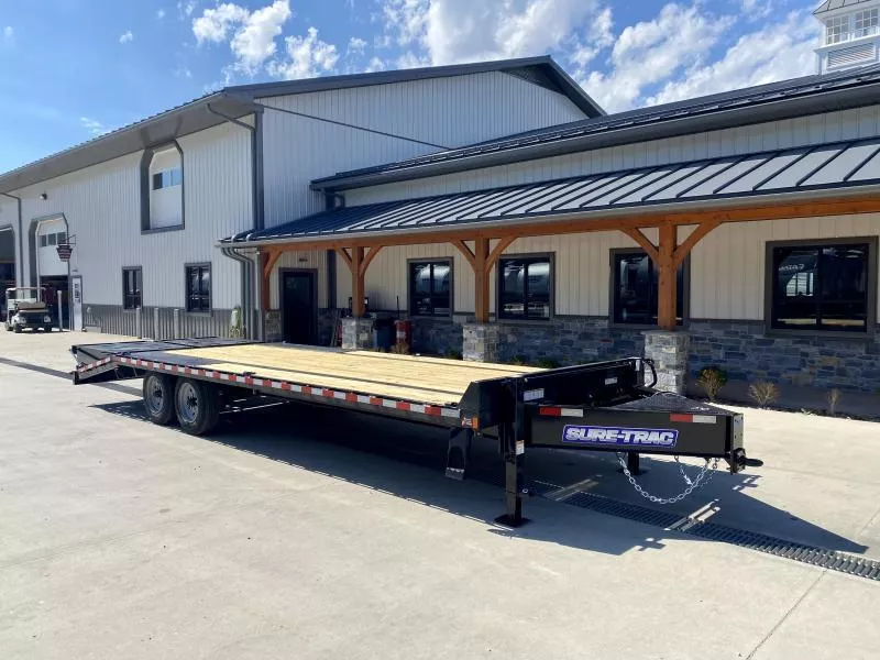 2025 Sure-Trac 102x25' HD Beavertail Deckover Trailer 17600# GVW * 8000# AXLES * 17.5" 16-PLY TIRES * 3 3/8" BRAKES * FULL WIDTH RAMPS * 12" I-BEAM * PIERCED FRAME * RUBRAIL/STAKE POCKETS/PIPE SPOOLS/10 D-RINGS fn1ywSicphsq