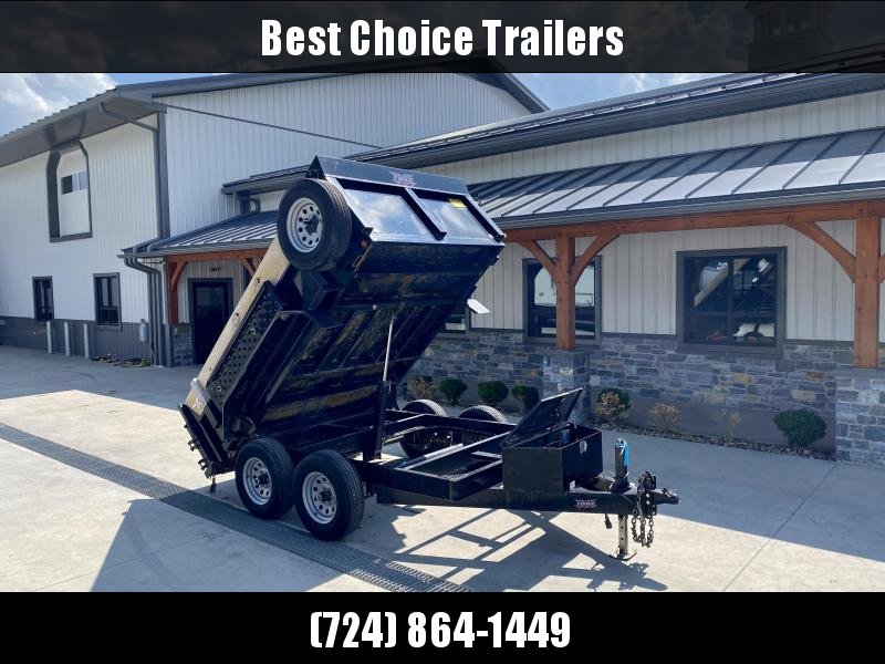 USED 2020 Forest River 6x10' Low Profile Dump Trailer 9800# GVW * ADJUSTABLE COUPLER * 7K DROP LEG JACK * TUBE FRAME * SINGLE RAM HOIST * COMBO GATE * RAMPS * SPARE TIRE USED 2020 Forest River 6x10' Low Profile Dump Trailer 9800# GVW * ADJUSTABLE COUPLER * 7K DROP LEG JACK * TUBE FRAME * SINGLE RAM HOIST * COMBO GATE * RAMPS * SPARE TIRE